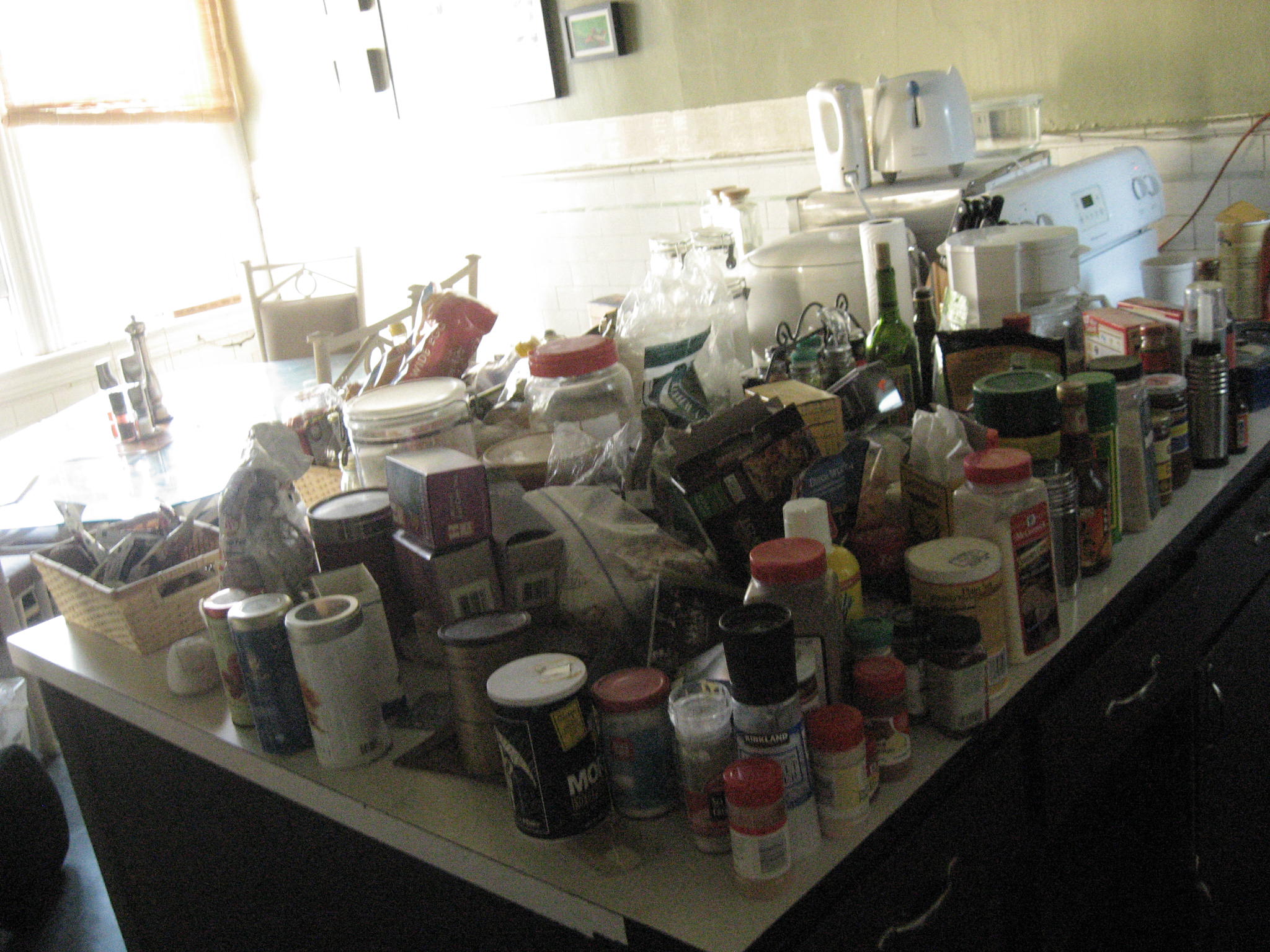 All the crap in our cabinets!
