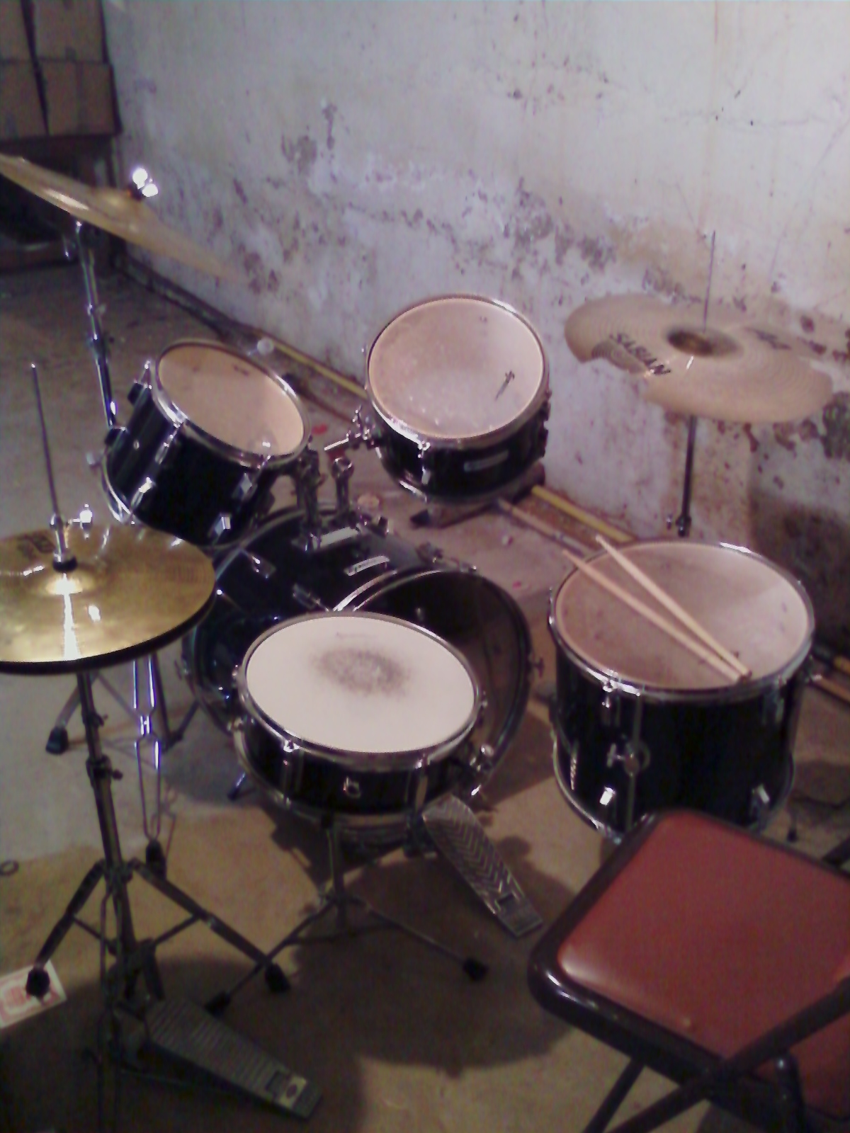 Kids drumset from my practice space/torture chamber down the street